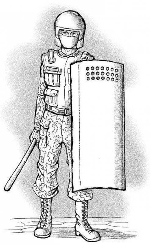 Нарисовать ОМОН