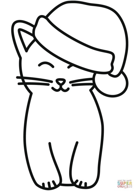 Раскраска. Котики