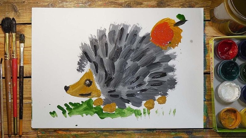 Рисунки красками