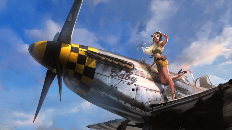 War Thunder девчонки самолеты