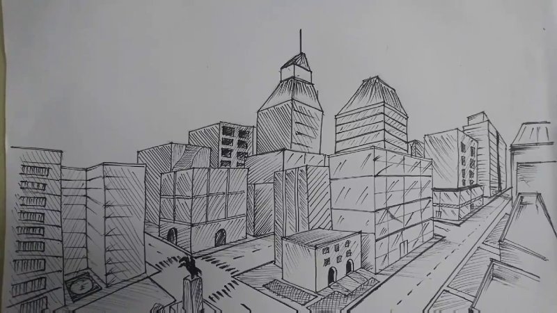 Город карандашом