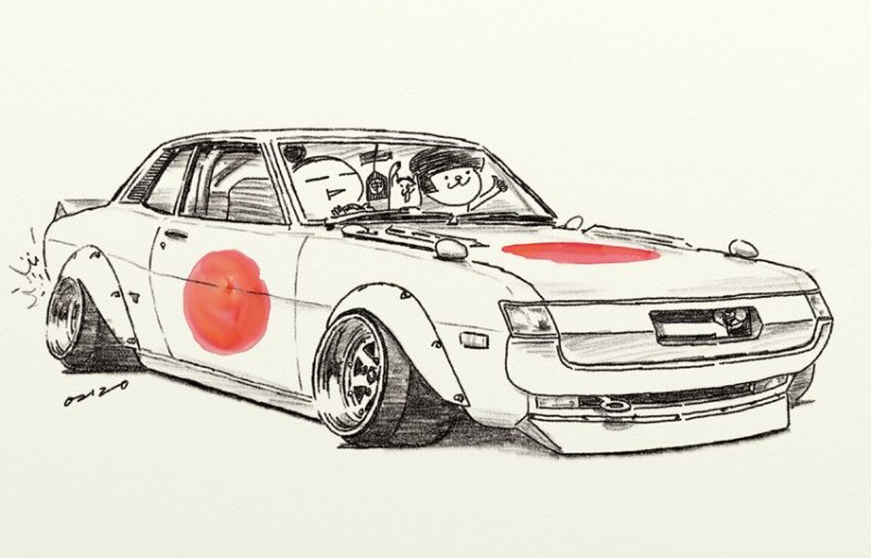 Рисунки японских автомобилей