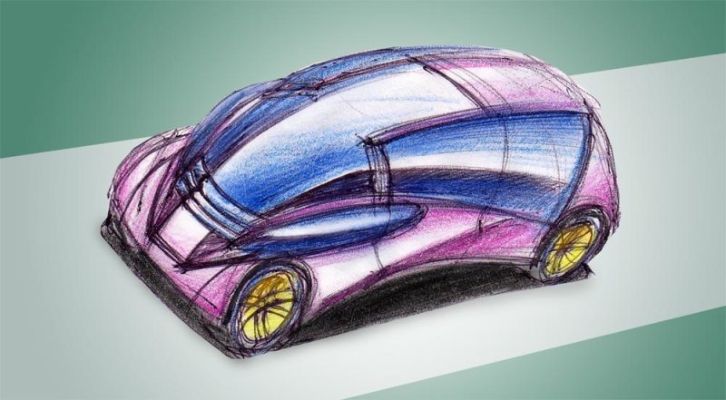 Машина будущего рисунок