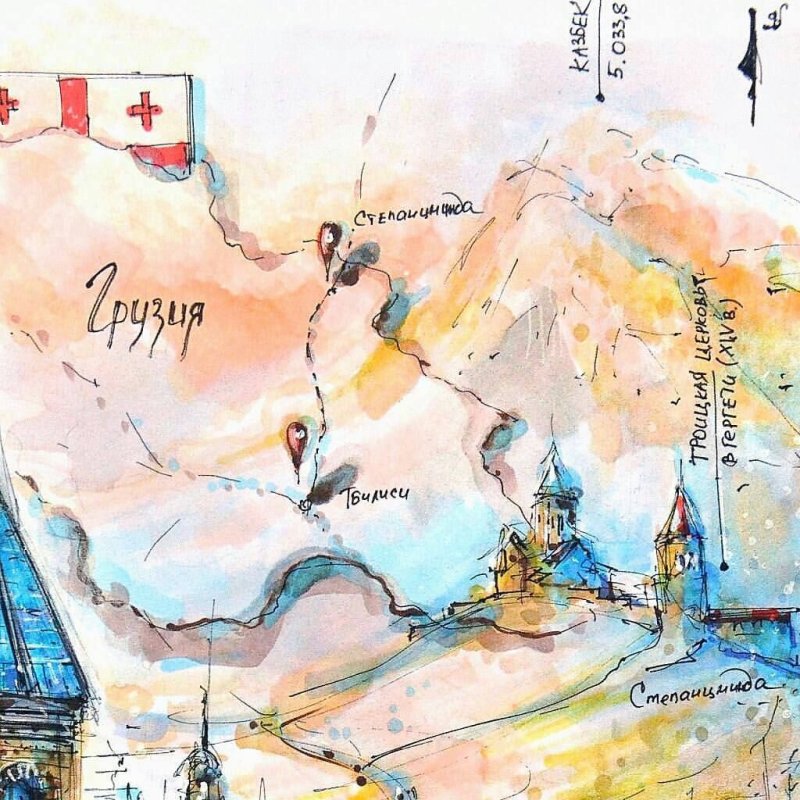 Тбилиси рисунок
