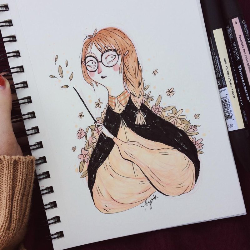 Идеи для рисования маркерами