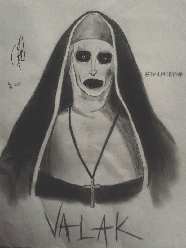 валак проклятие монахини эскиз