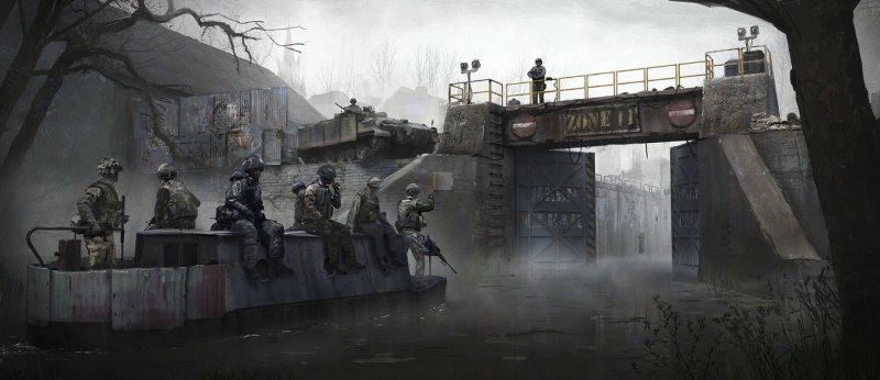 Блокпост сталкер арт