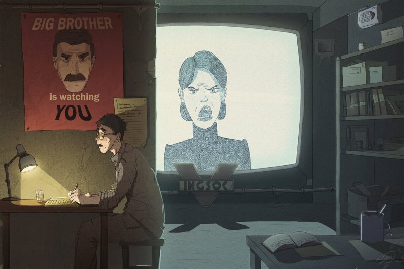 Роман 1984 Джордж Оруэлл арт