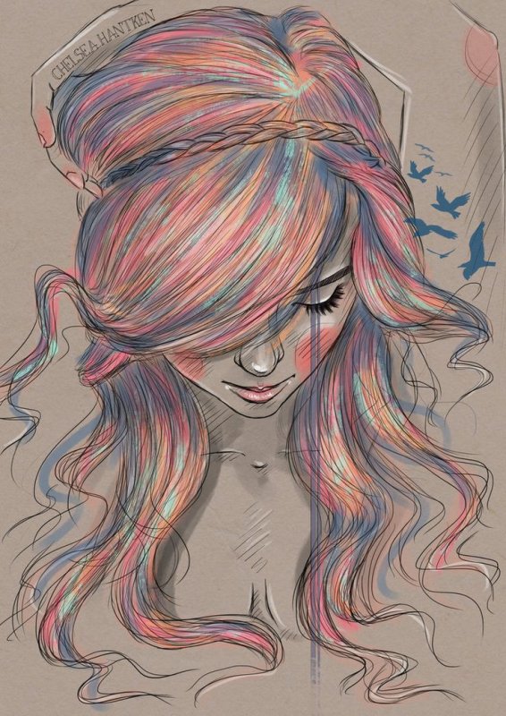 Нарисовать девушку