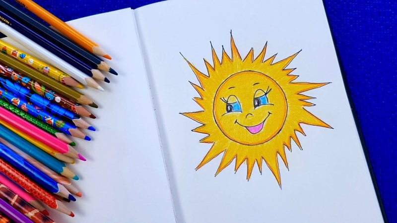 Рисование солнышко