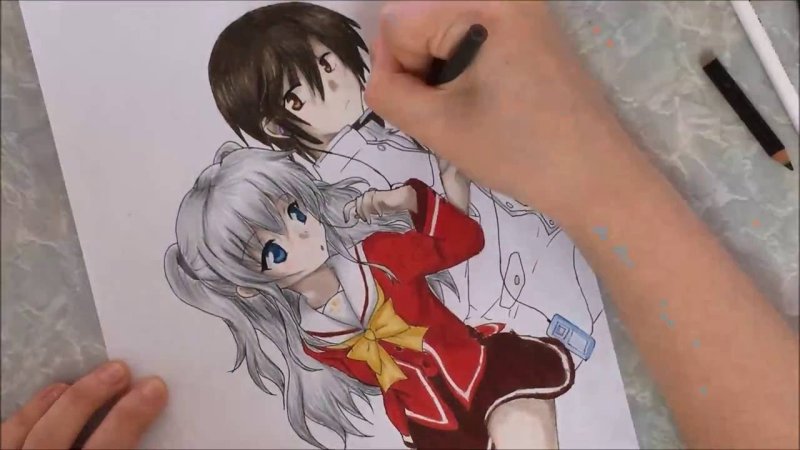Рисунки аниме Шарлотта