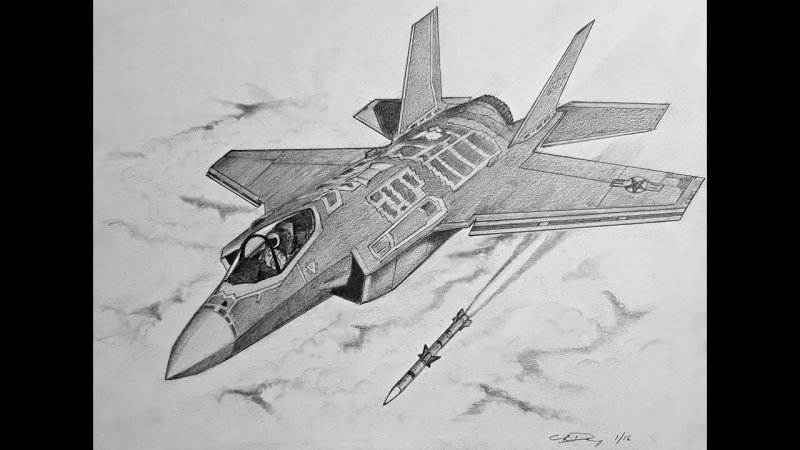 Зарисовка истребителя