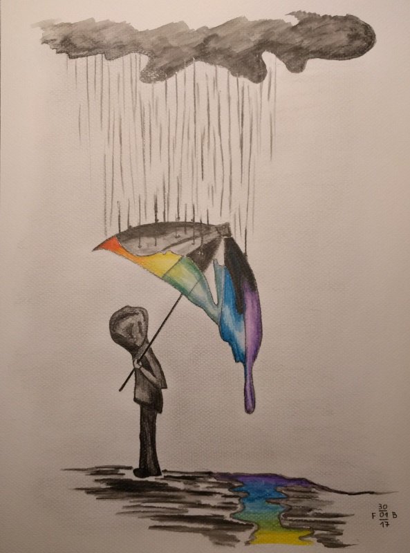 Дождь рисунок