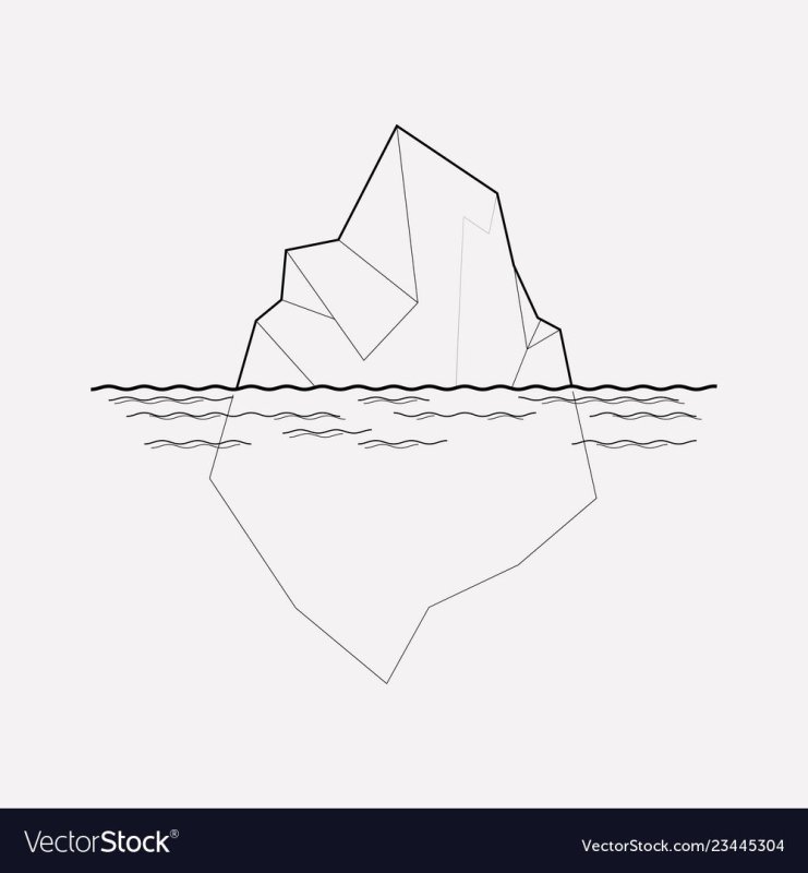 айсберг раскраска