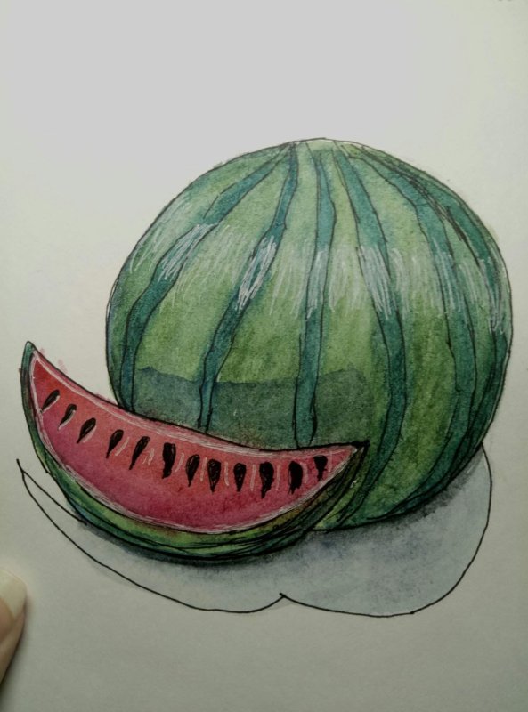 Рисование Арбуз