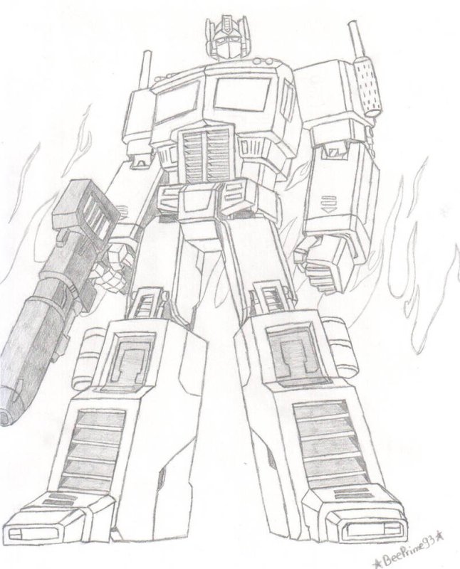 Оптимус Прайм g1 рисунок