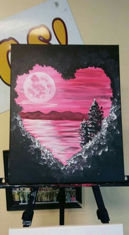 красками рисунки