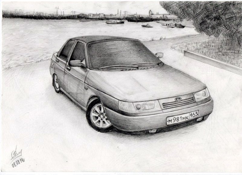 ВАЗ 2110 эскиз