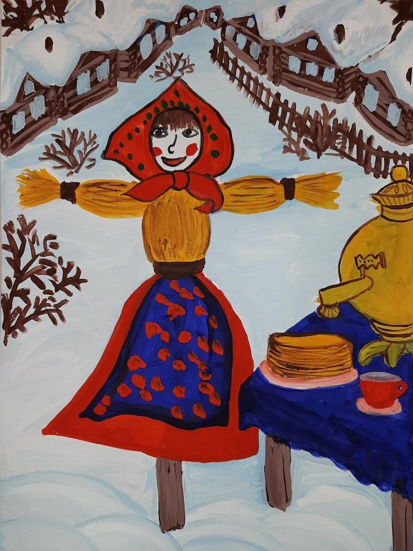 Масленица рисунок
