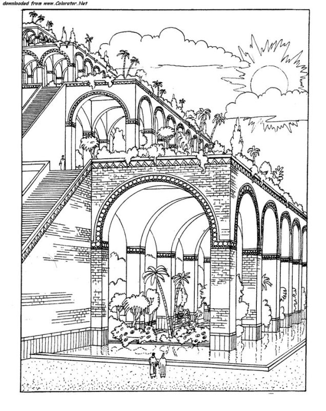 7 Чудес света висячие сады Семирамиды