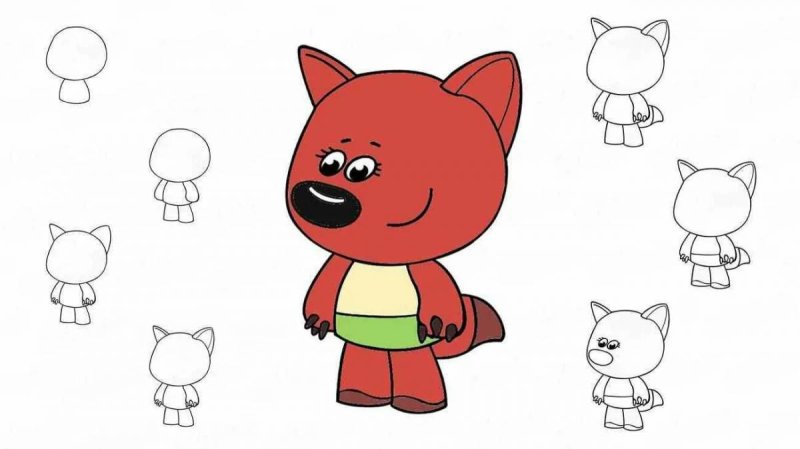 Рисунки для срисовки для детей