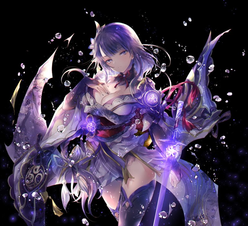 Райден Геншин арт