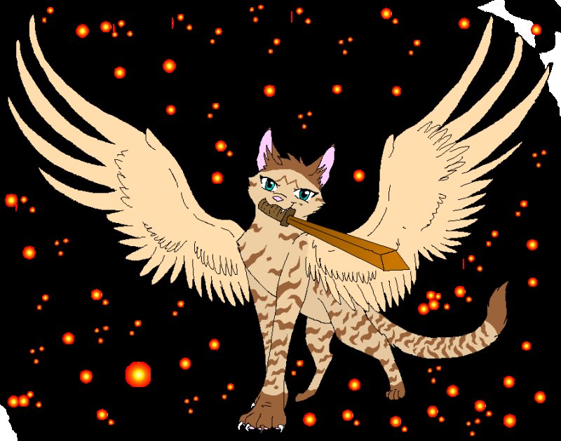 Кошка с крыльями
