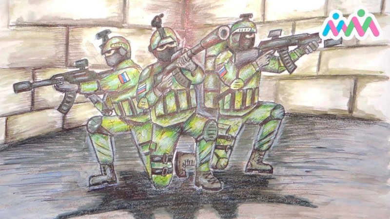 Рисунок солдату