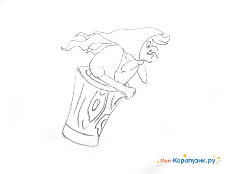 Баба Яга рисунок