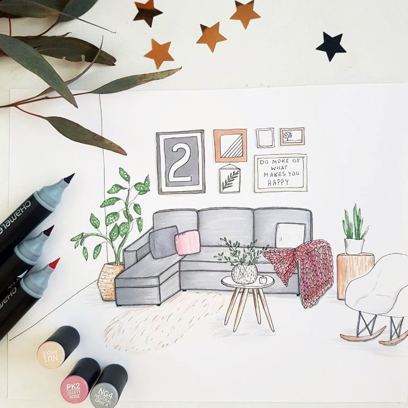 Идеи для рисунков в комнату
