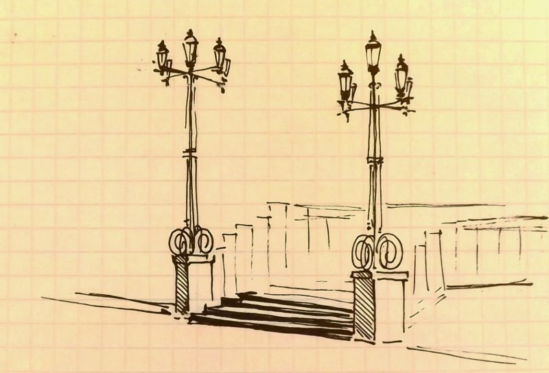 Фонарь рисунок