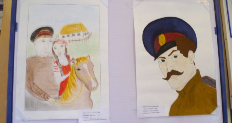 Детские рисунки на тему казачество