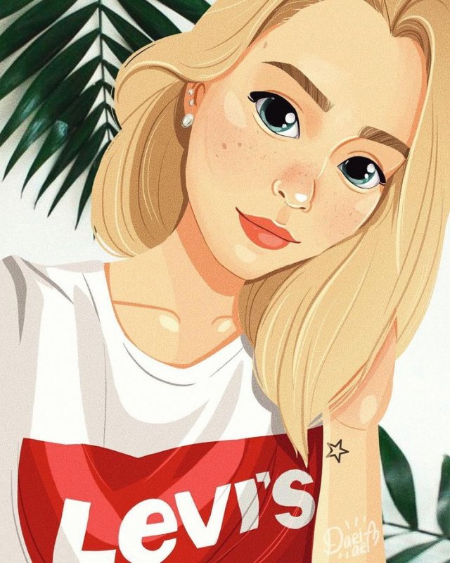 Блондинки в стиле арт