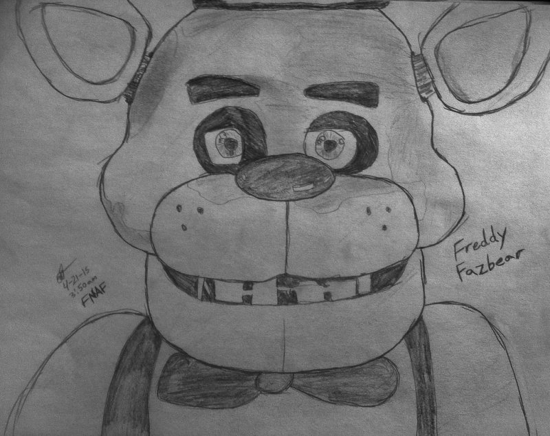FNAF 9 рисунки Фредди Фазбера