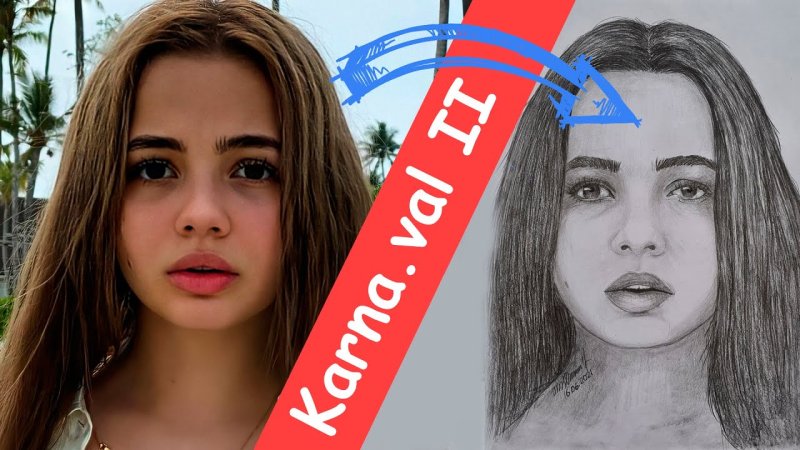 Нарисовать валю карнавал карандашом