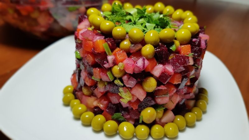 Украшения для винегрета из овощей