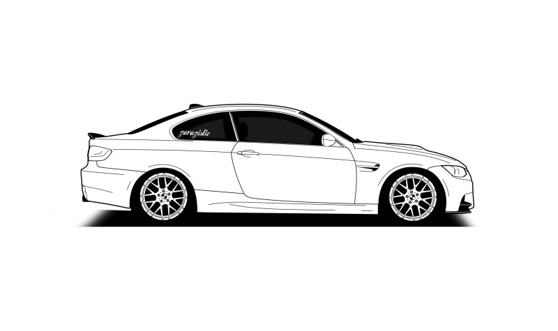 BMW m3 сбоку