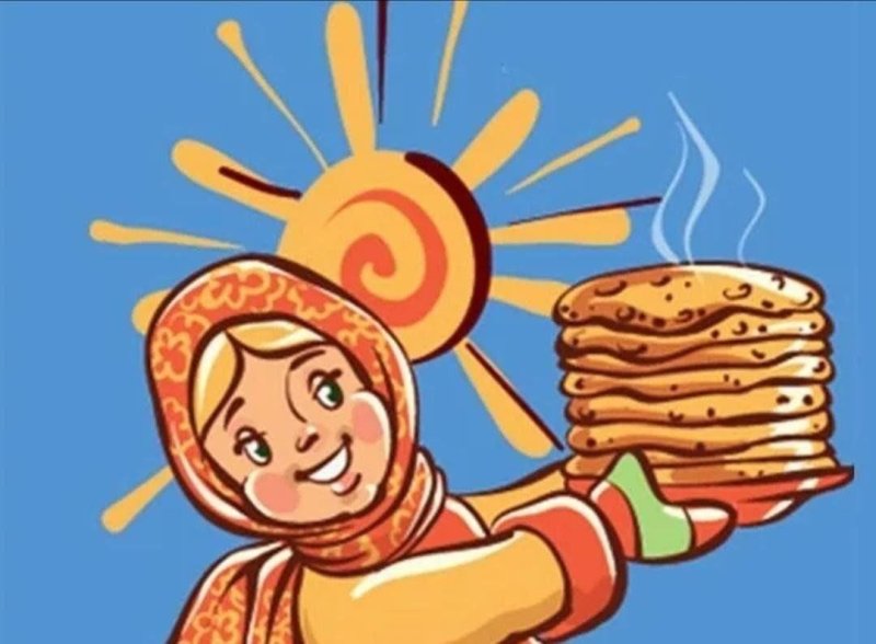 Детские рисунки на тему Масленица