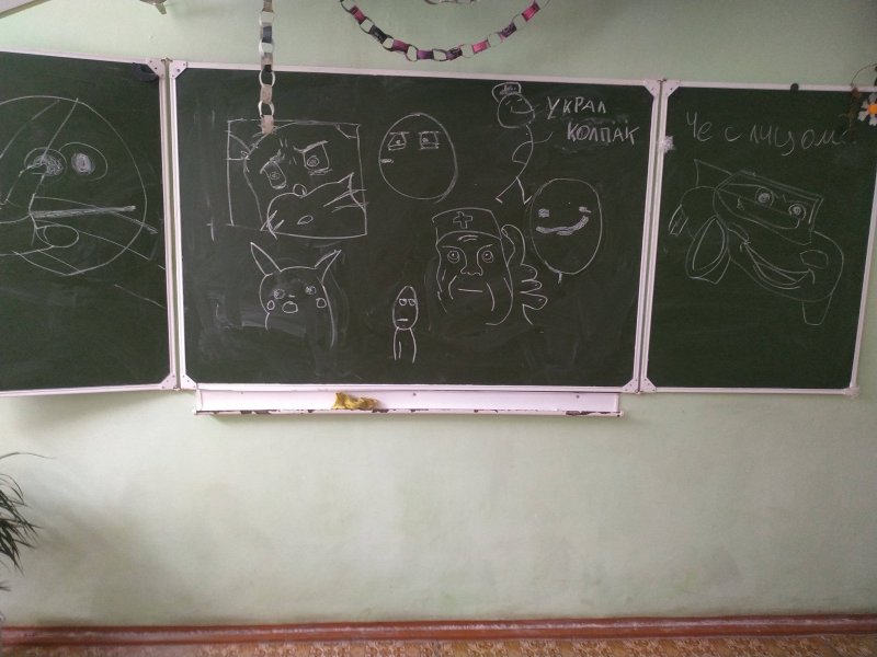 Доска для мела в классе