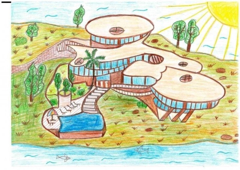 Школа будущего рисунок