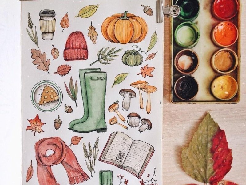 для скетчбука рисунки