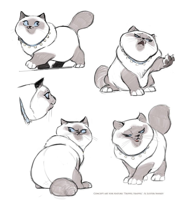 Кошка рисунок