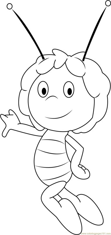 Разукрашки Пчелка Майя