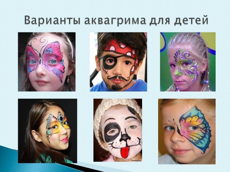 Рисунки для аквагрима для детей