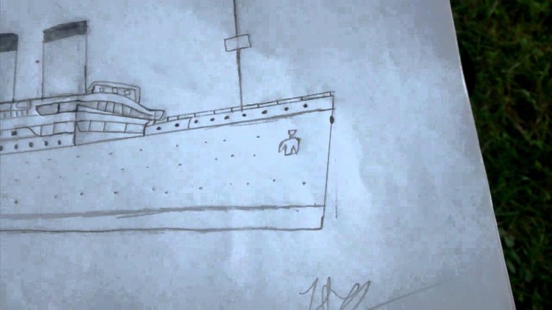 Титаник рисунок