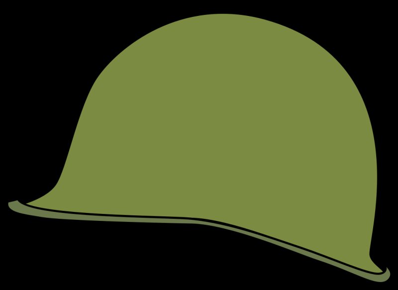 Каска зеленая Военная