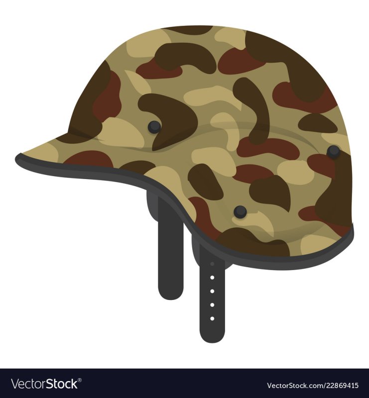 Военный шлем без фона