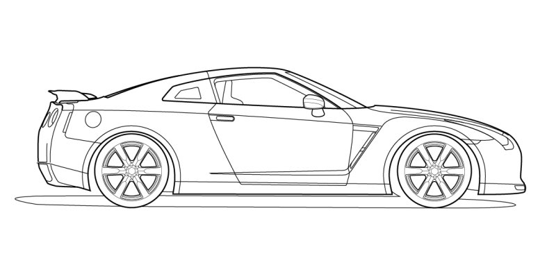 Nissan gt-r r35 Blueprint