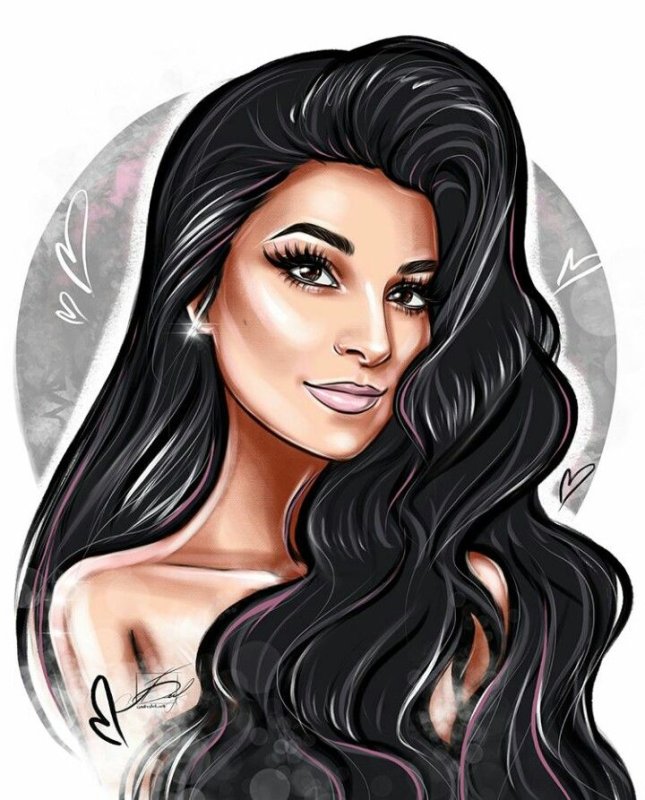 Девушка рисунок