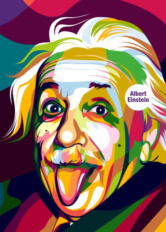 Эйнштейн портрет WPAP